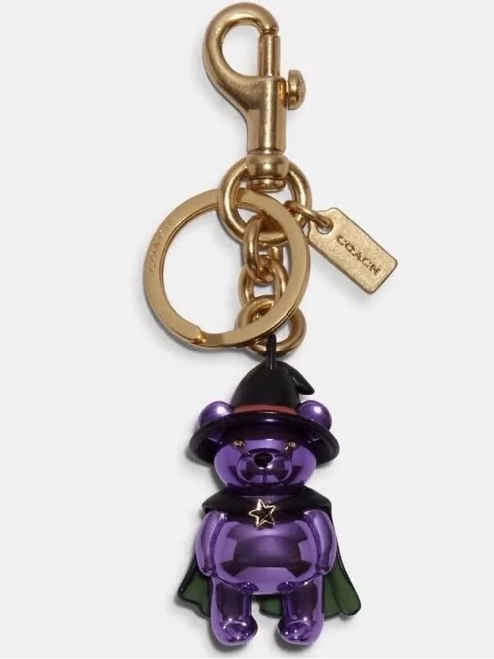 Coach Halloween Witch Bag Charm Metal and enamel. NWT